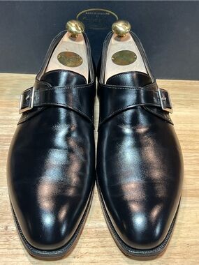 Crockett & Jones Savile 4 Hand Grade Collection Monk Straps US Sz9D w ShoeTrees